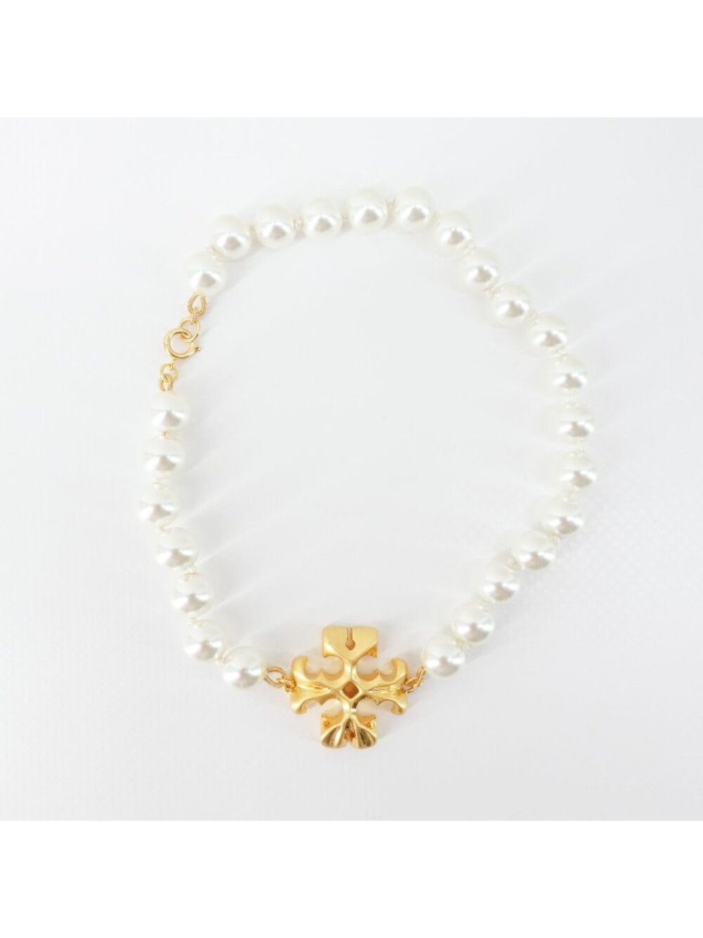 Tory Burch Roxanne Pearl Necklace Gold/ Ivory OS